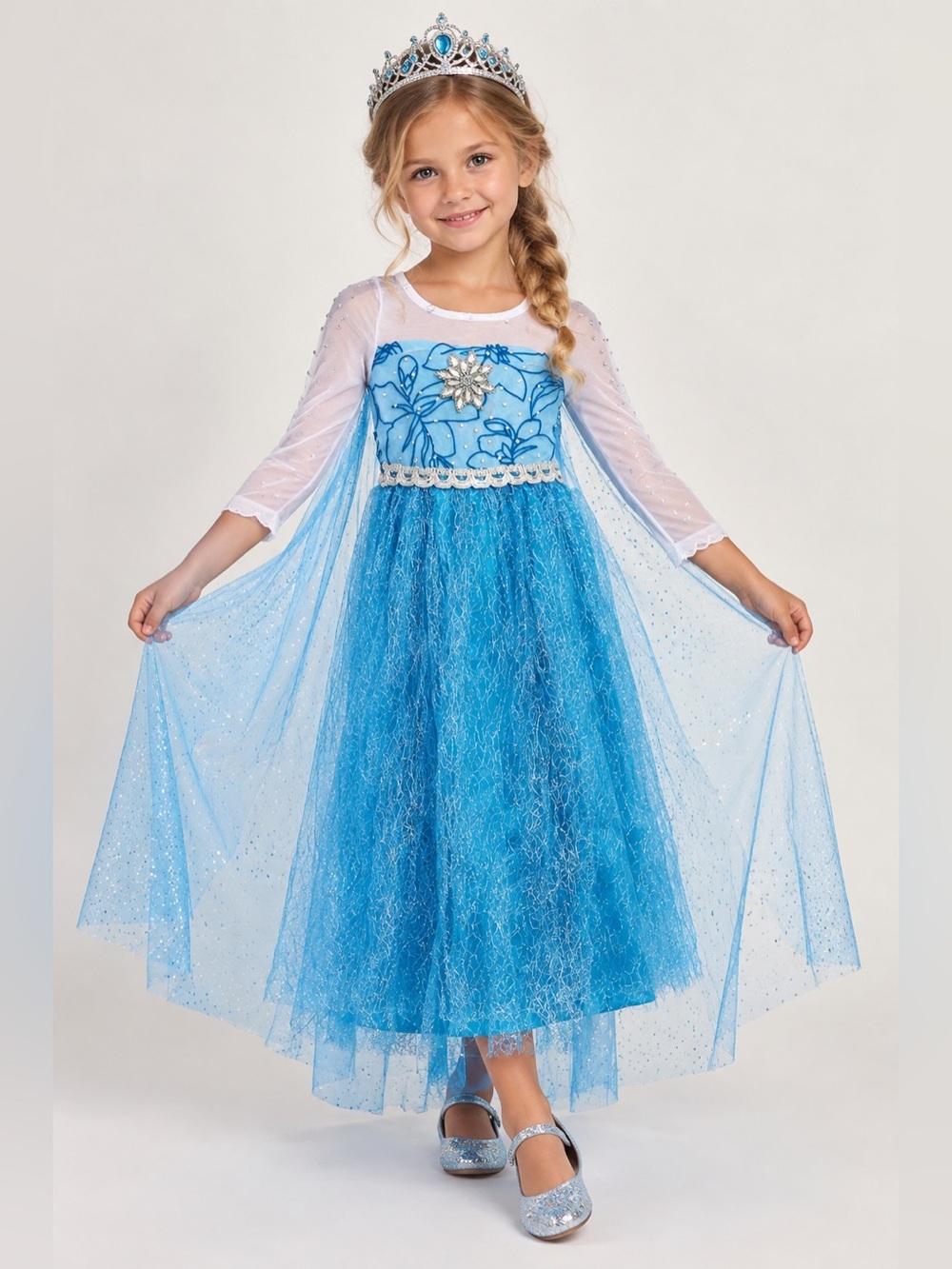 Frozen Princess Blue Sparkle Princess Costume Size: 3T NWT